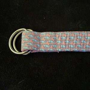 🎁Pink Vineyard vines belt with blue whales🎁